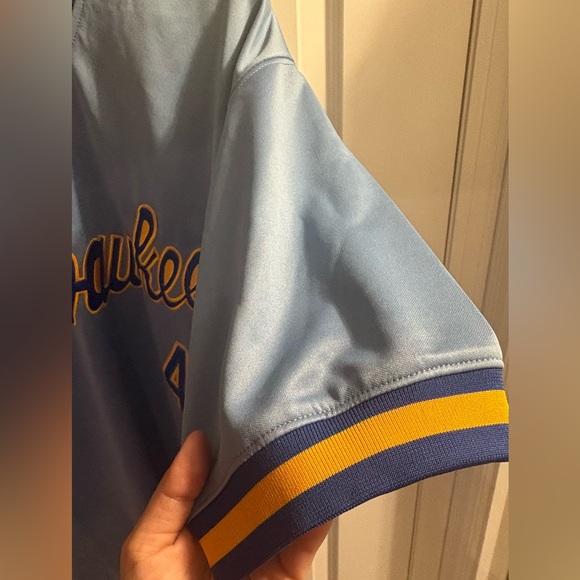 Rare NWT MLB BREWERS JERSEY XL - Picture 7 of 9